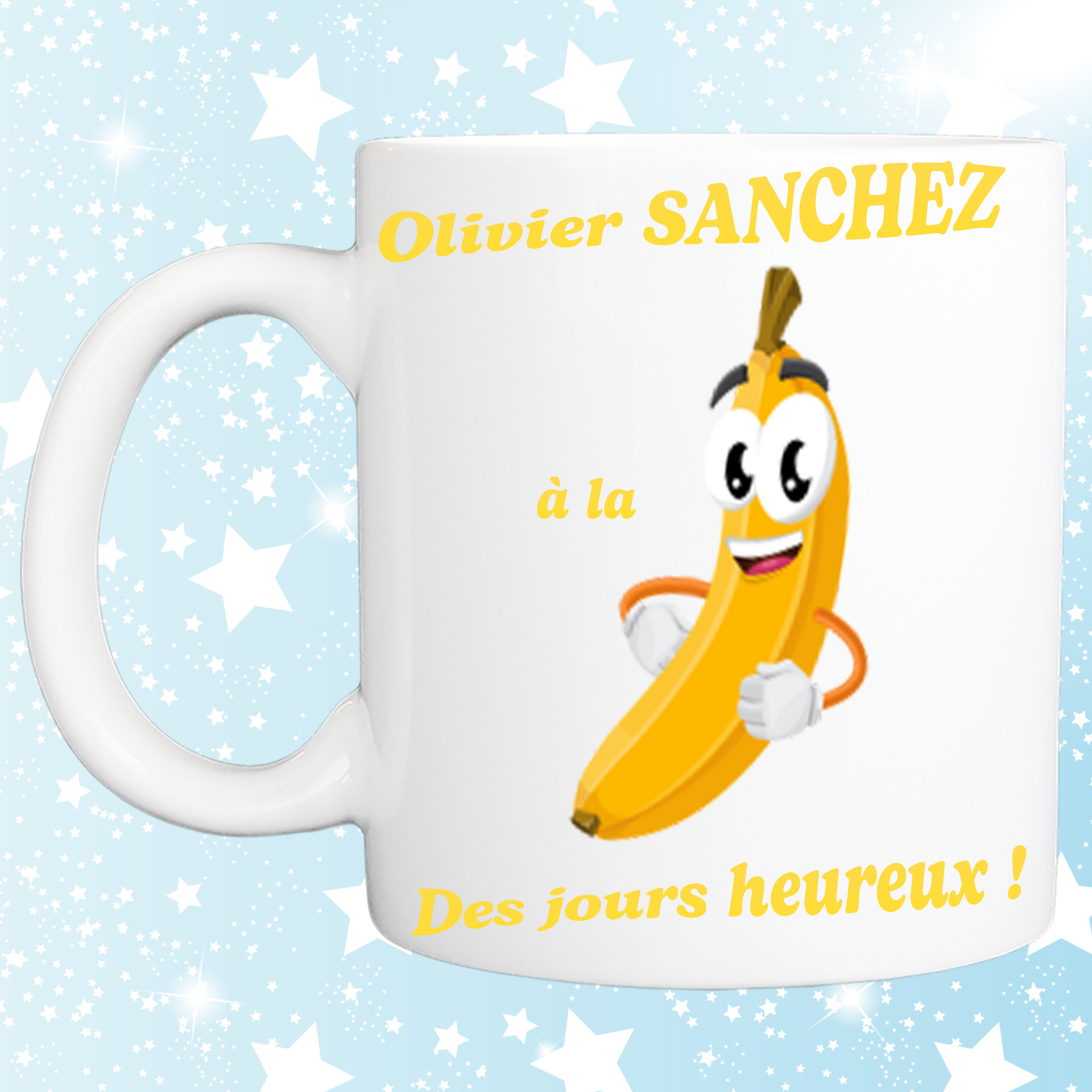 Mug personnalisé avoir la banane