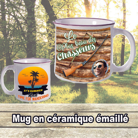 Mug à personnalisé avec photo, texte, logo... céramique émaillé  KDO UNIQUE