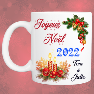 Mug personnalisé joyeux noël KDO UNIQUE Béziers