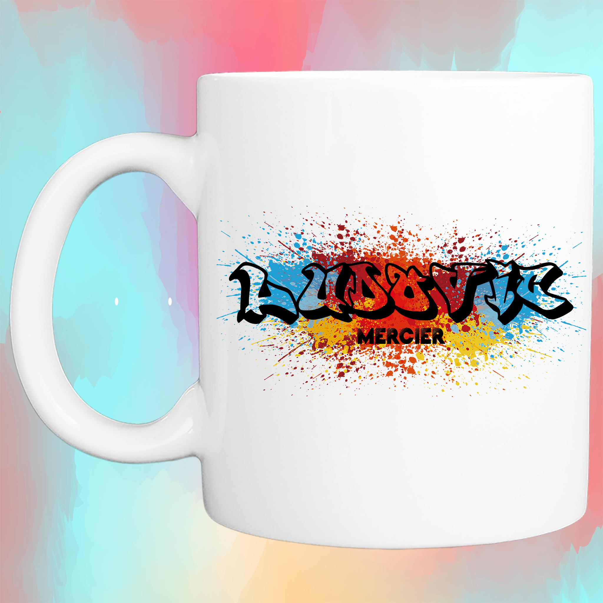 Mug personnalisé prénom graffiti KDO UNIQUE