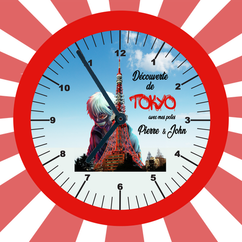 Horloge personnalisée Tokyo Ø18 KDO UNIQUE