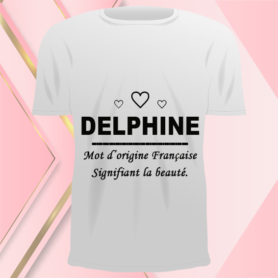 Tee-shirt personnalisé "Prénom, origine et signification" KDO UNIQUE